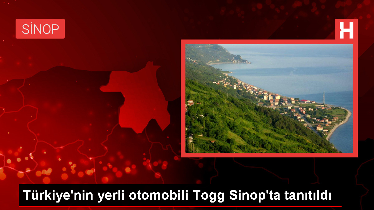 Türkiye'nin yerli arabası Togg, Sinop'ta büyük ilgi gördü