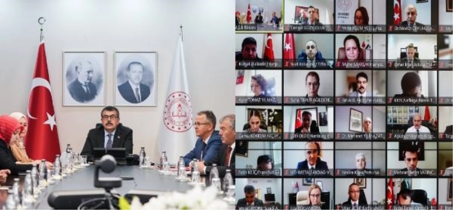 Ulusal Eğitim Bakanı Yusuf Tekin, Eğitim Müşavirleri ve Ataşeleriyle Çevrim İçi Toplantıda Buluştu