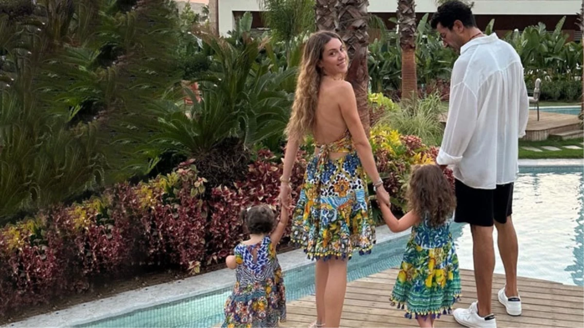 7 yıllık evli Kenan İmirzalıoğlu ve Sinem Kobal çiftinden kızlarıyla birinci aile pozu geldi