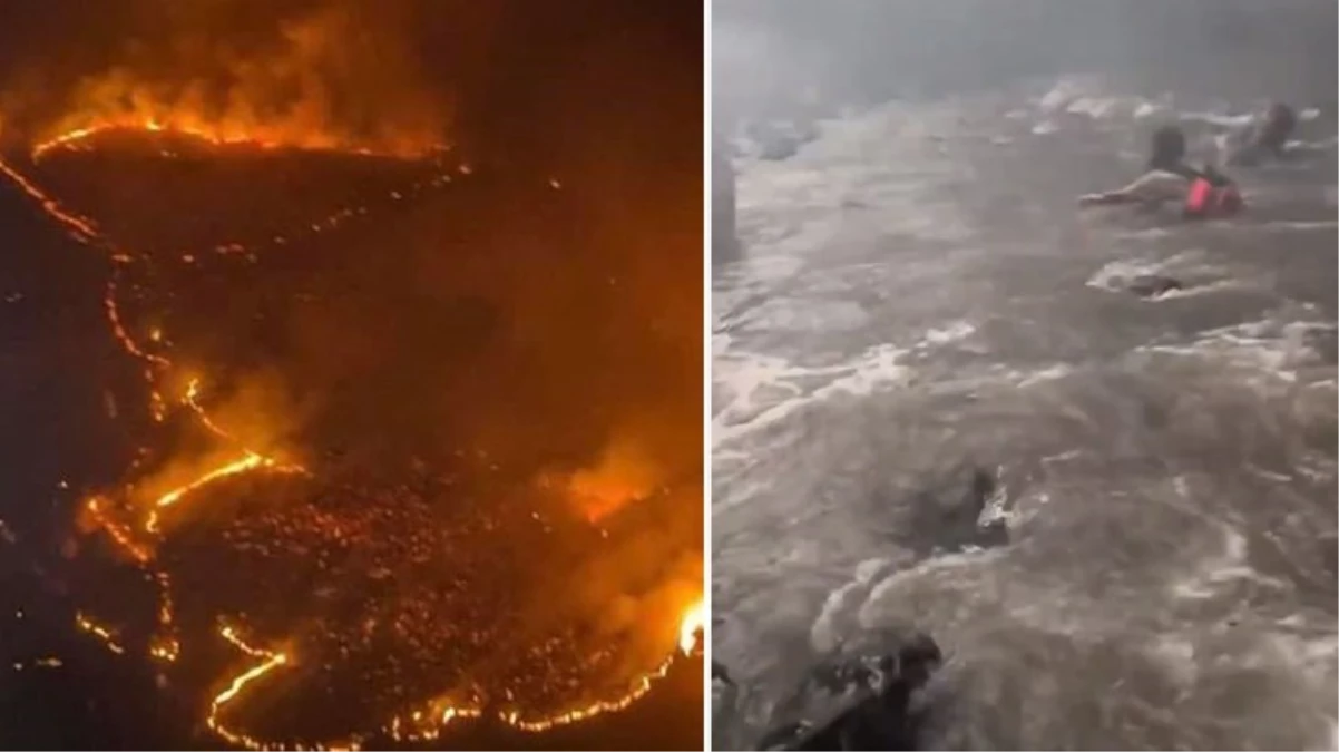 Alevlerin sardığı turizm cenneti Hawaii'den denize atlayarak kaçmaya çalışıyorlar: 55 meyyit, bin kayıp