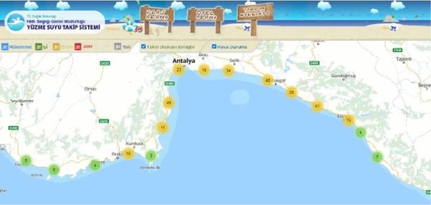 Antalya'daki 304 plajın tamamı 'mükemmel' çıktı