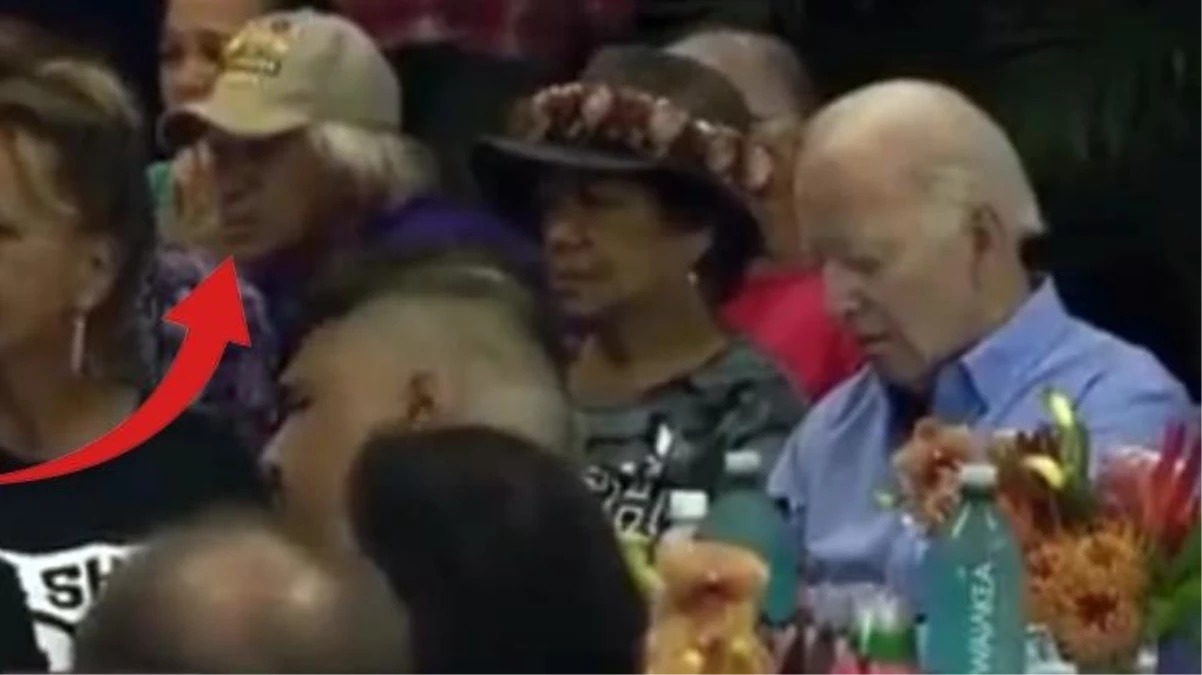 Biden'ın uyukladığı görüntüde dikkat çeken detay! Şapkalı adamı Erdoğan'a benzettiler, yorumlar bomba