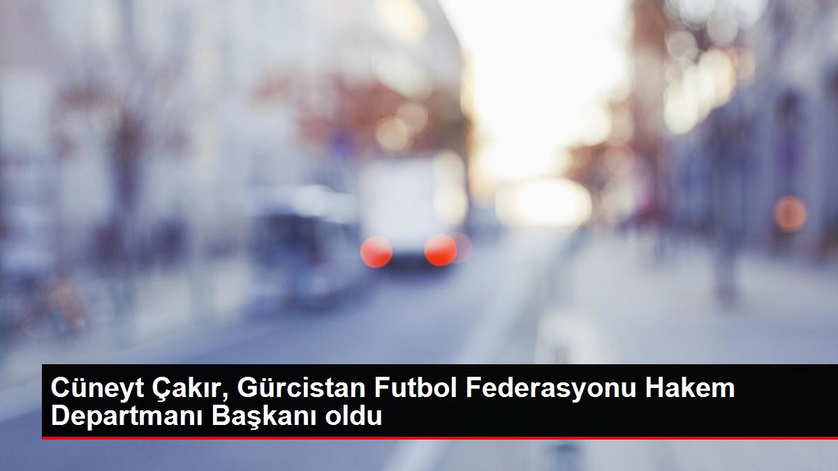 Cüneyt Çakır, Gürcistan Futbol Federasyonu Hakem Departmanı Lideri oldu