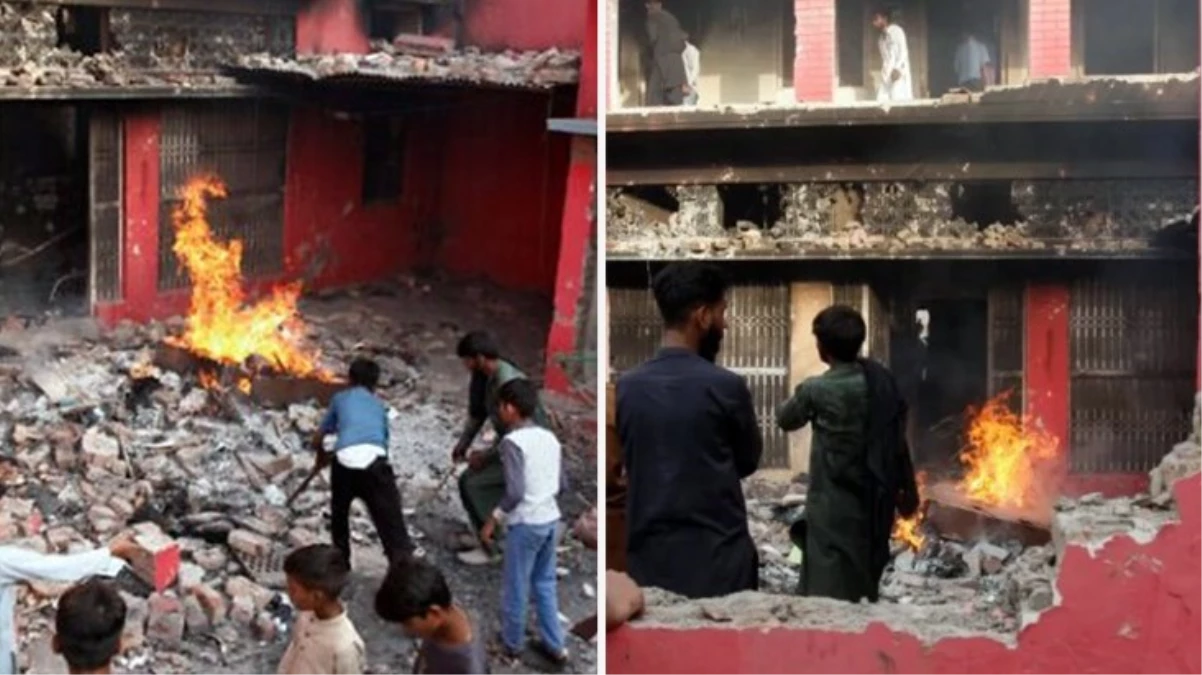 Doğu Pakistan'da Kur'an-ı Kerim'e hakaret edilmesine sonlanan bir küme, kiliseleri yaktı, Hristiyanların meskenlerini ateşe verdi