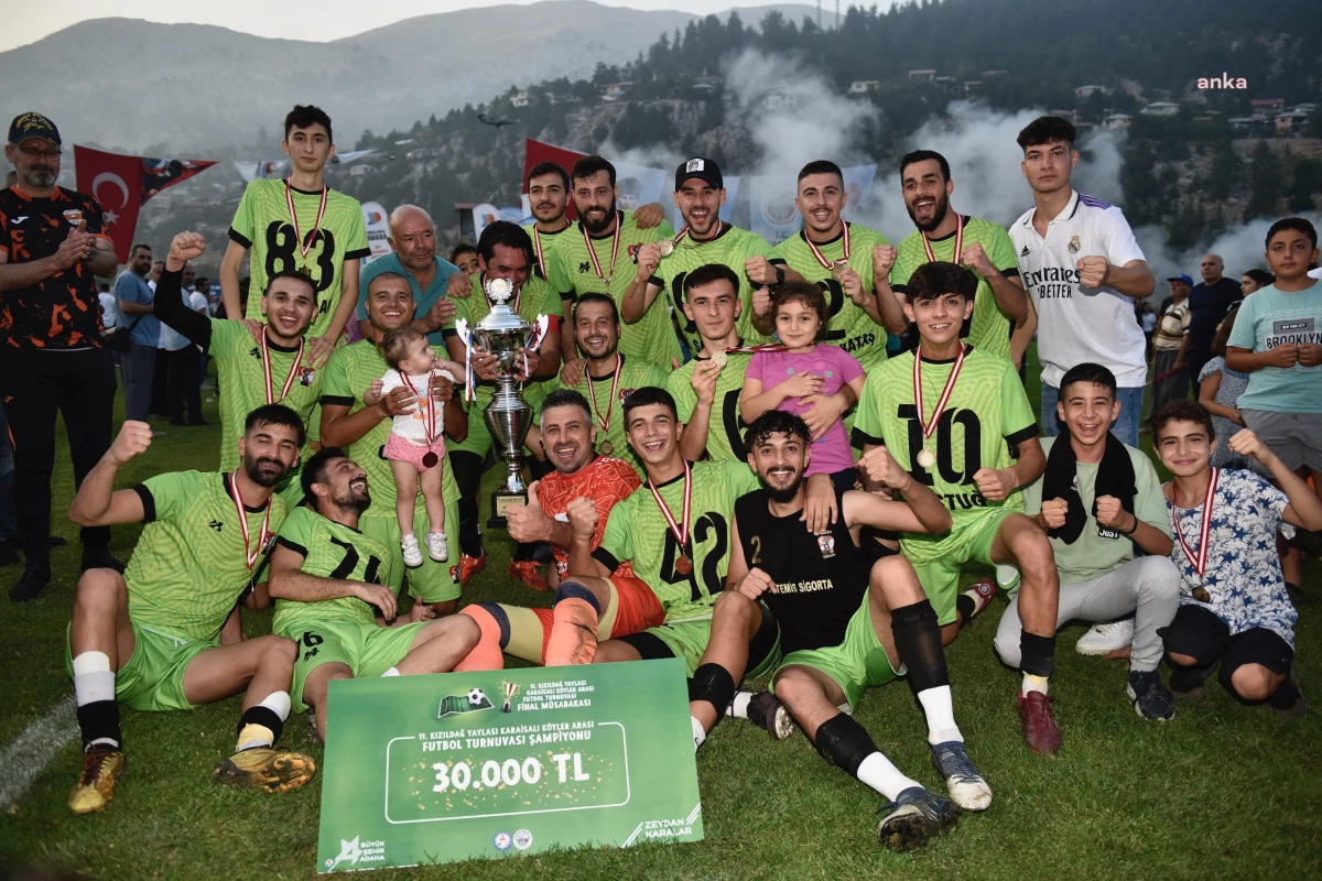 Döşekevi Kuşçusofulu Spor, 11. Kızıldağ Yaylası Karaisalı Köyler Ortası Futbol Turnuvası'nı kazandı