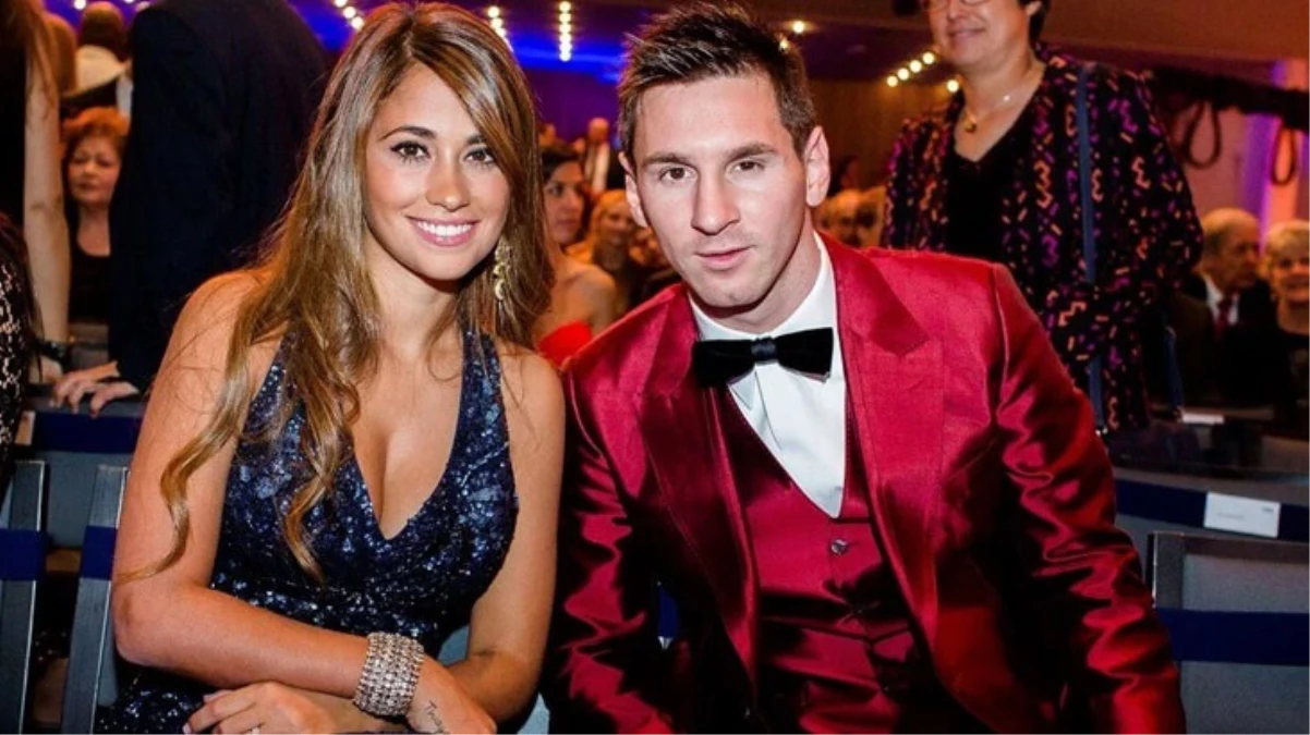 Fıkra üzere olay! Messi'nin eşi yanlış futbolcuya sarıldı