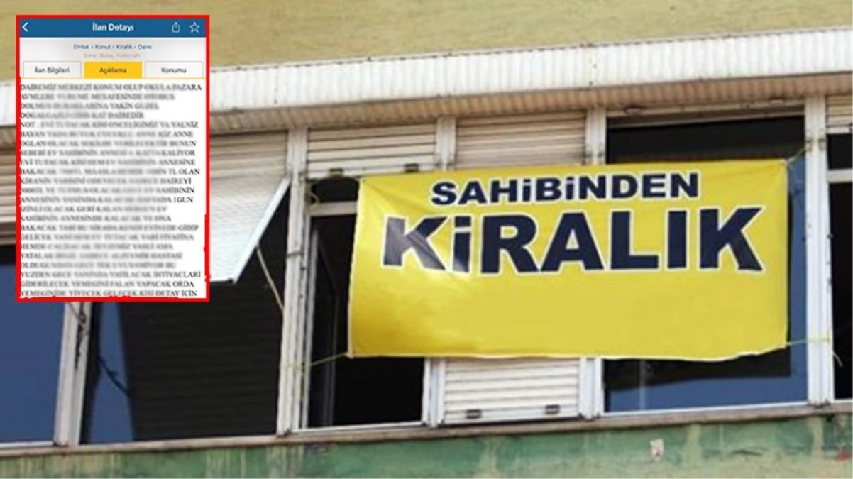 İzmir'de akıllara sakinlik veren "kiralık daire" ilanı! Kiracıdan istenen koşul pes dedirtti