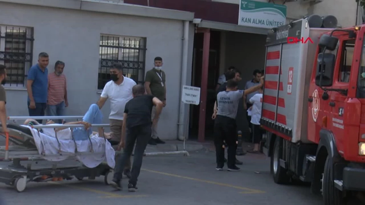 İzmir'de Hastane Taban Katında Yangın Çıktı