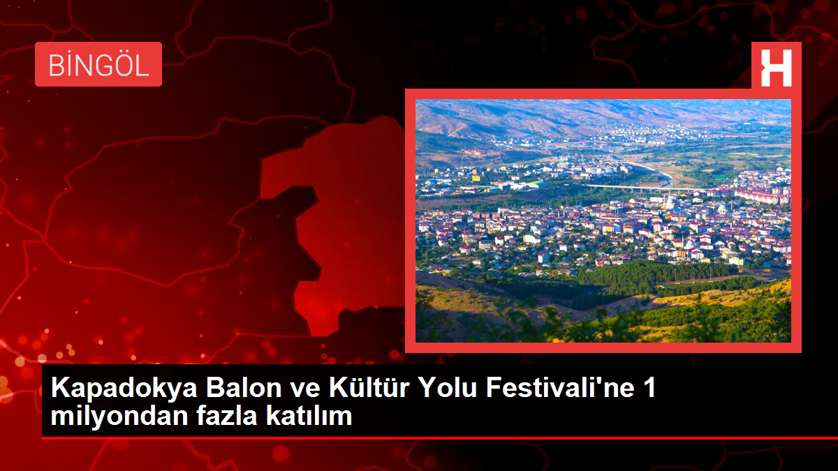 Kapadokya Balon ve Kültür Yolu Şenliği'ne 1 Milyon 50 Bin Kişi Katıldı