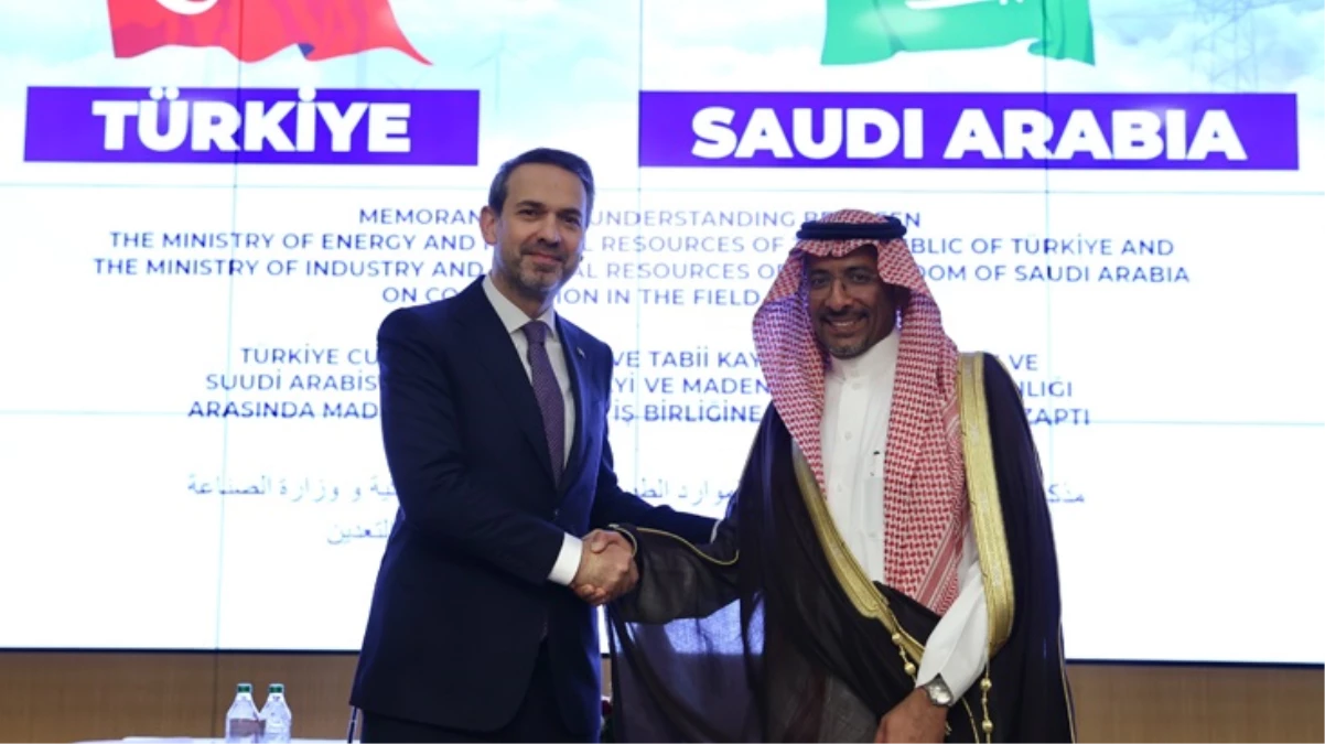 Türkiye ile Suudi Arabistan ortasında yeni anlaşma! Madencilik alanında iş birliğinin önü açıldı