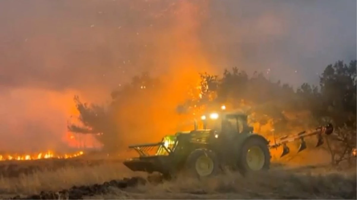 Yunanistan'ın Dedeağaç vilayetindeki yangın nedeniyle bölgede acil durum ilan edildi