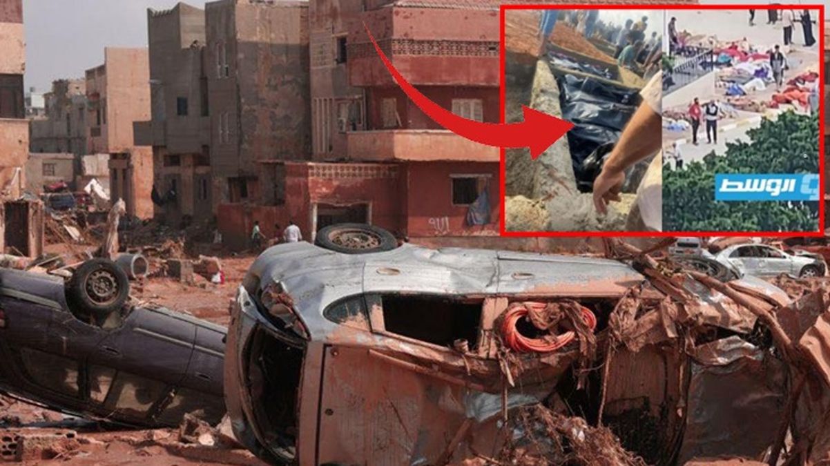 Felaketi yaşayan Libya'dan gelen imajlar korkunç! Sokaklar cansız vücutlarla dolu