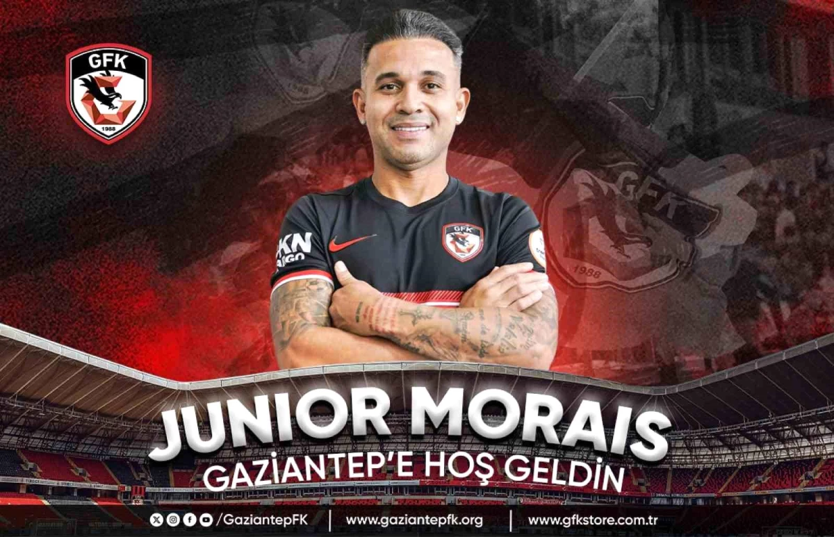 Gaziantep Futbol Kulübü, eski futbolcusu Junior Morais'i takımına kattı